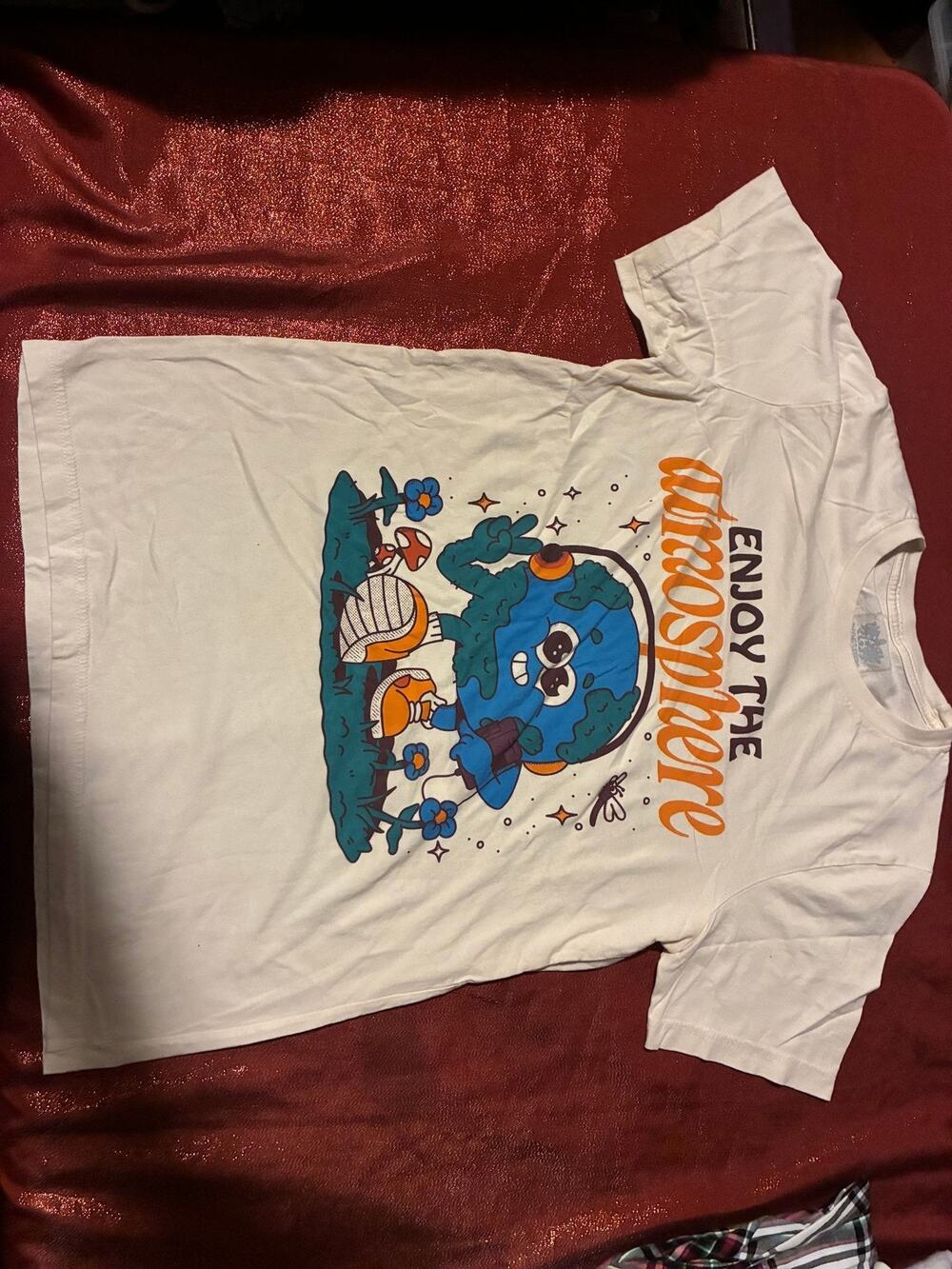 Rhymesayers Shirt Mens M Enjoy The Atmosphere Graphic White Tee